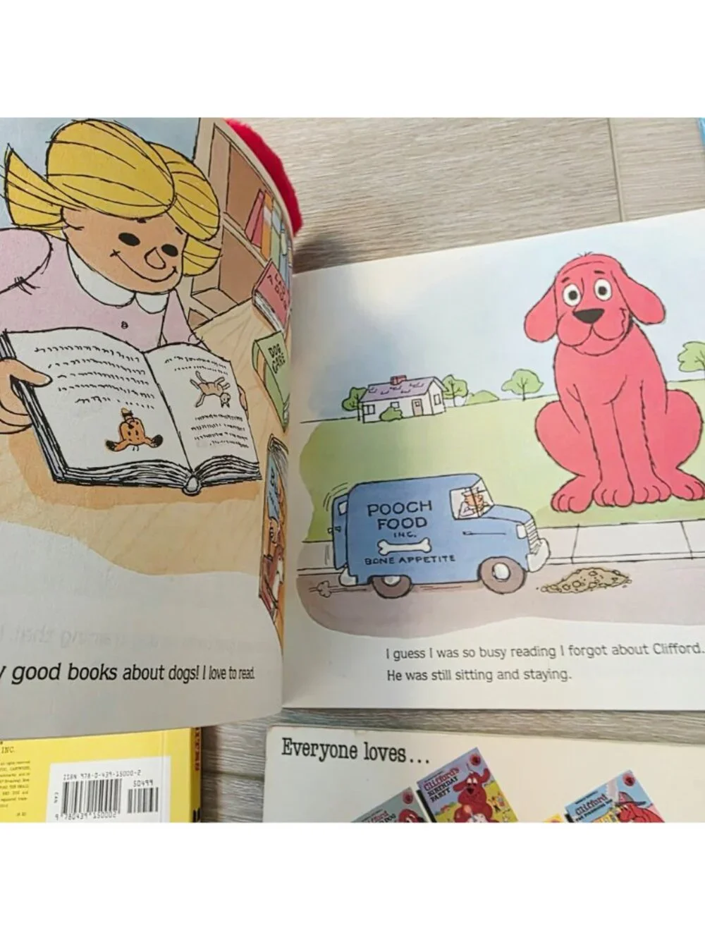 Mix Clifford the Big Red Dog Plush 5 Books Lot Firehouse Opposites Kitchen House